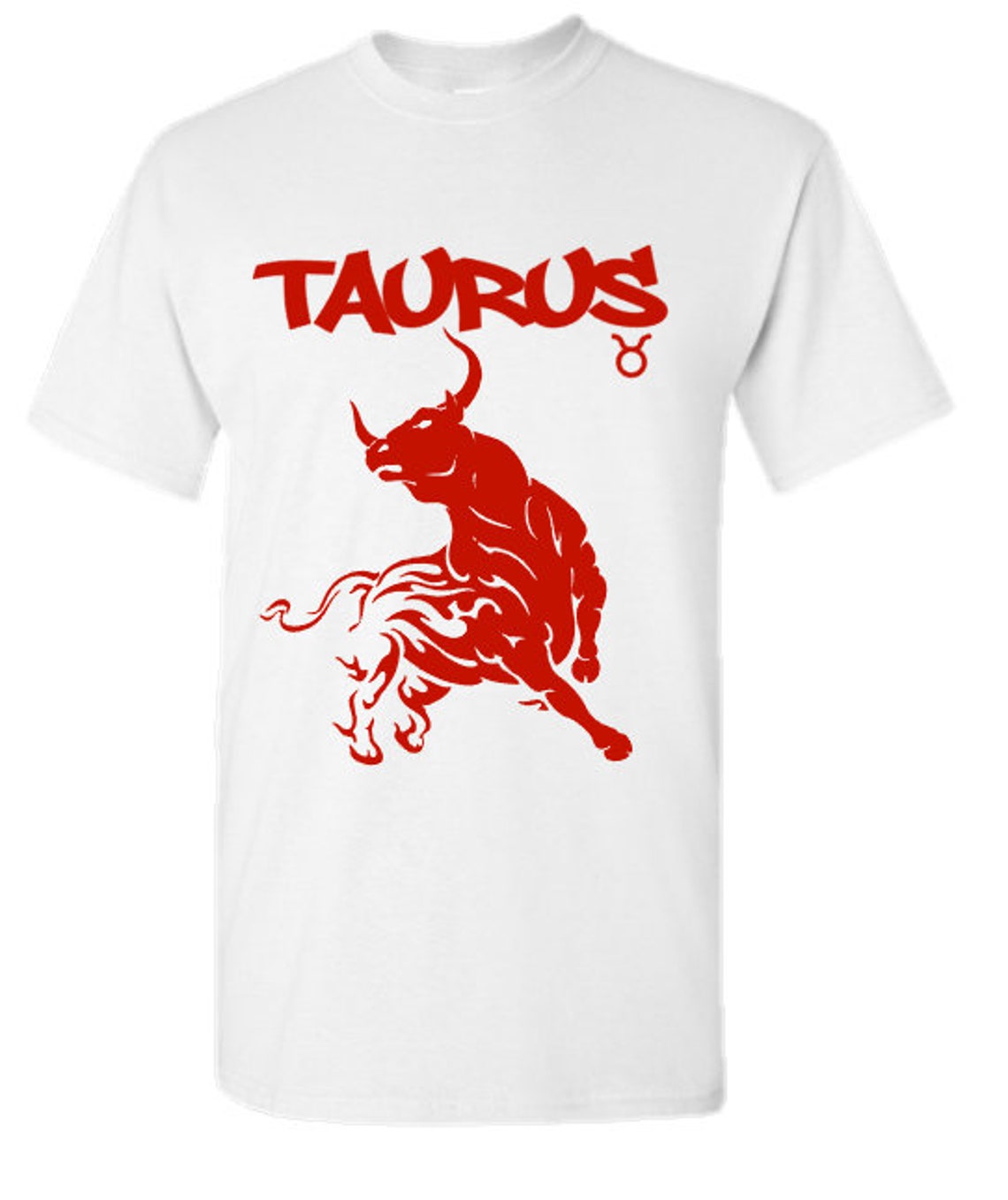 Taurus Zodiac Men's Birthday Crewneck T-Shirt-Taurus Bull | Etsy