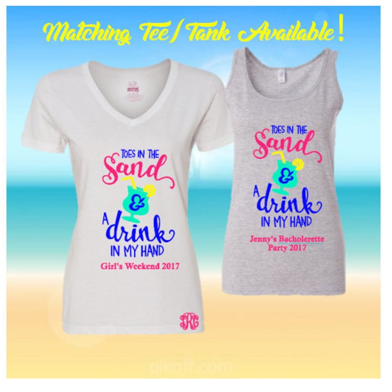 Personalized Tote Bag Great for Bacholerette Party Girl/'s WeekendVacation