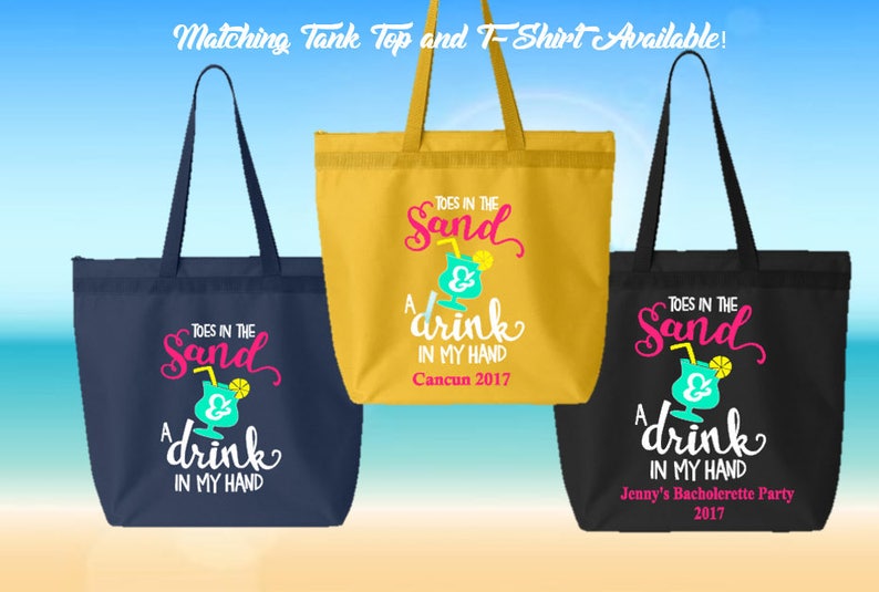 Personalized Tote Bag Great for Bacholerette Party Girl/'s WeekendVacation