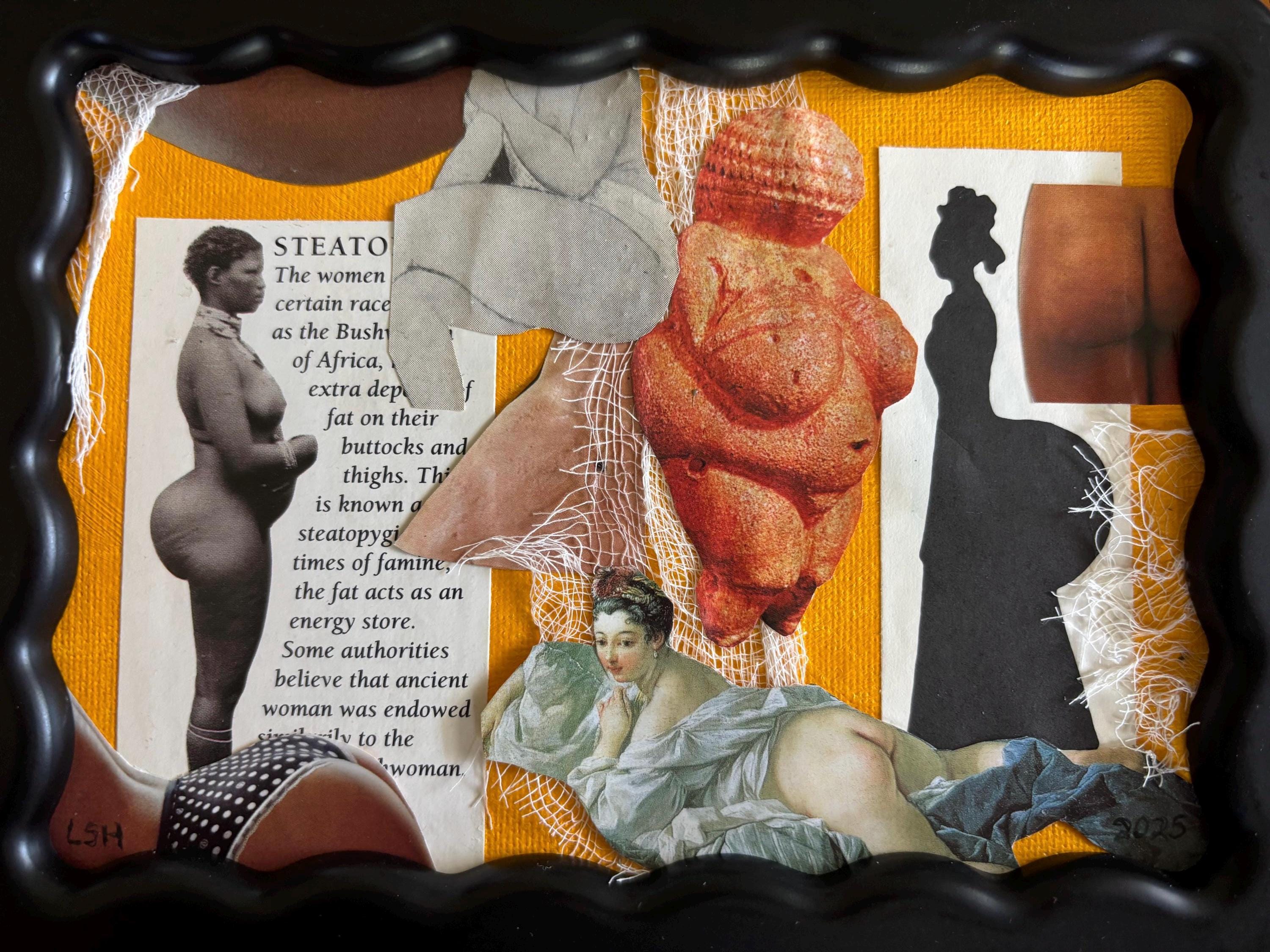 OMG BECKY Original Collage Artwork | Approx 5.5 X 8 Framed Ready to ...