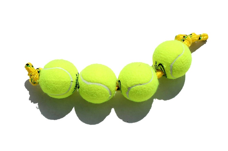 Small Tennis Ball Rope Dog Toy