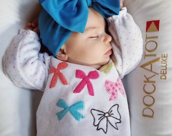 Baby girl head wrap set, baby head wrap, baby bows, baby bow headbands, large bows, big bows, toddler head wrap, girls bows, messy bows