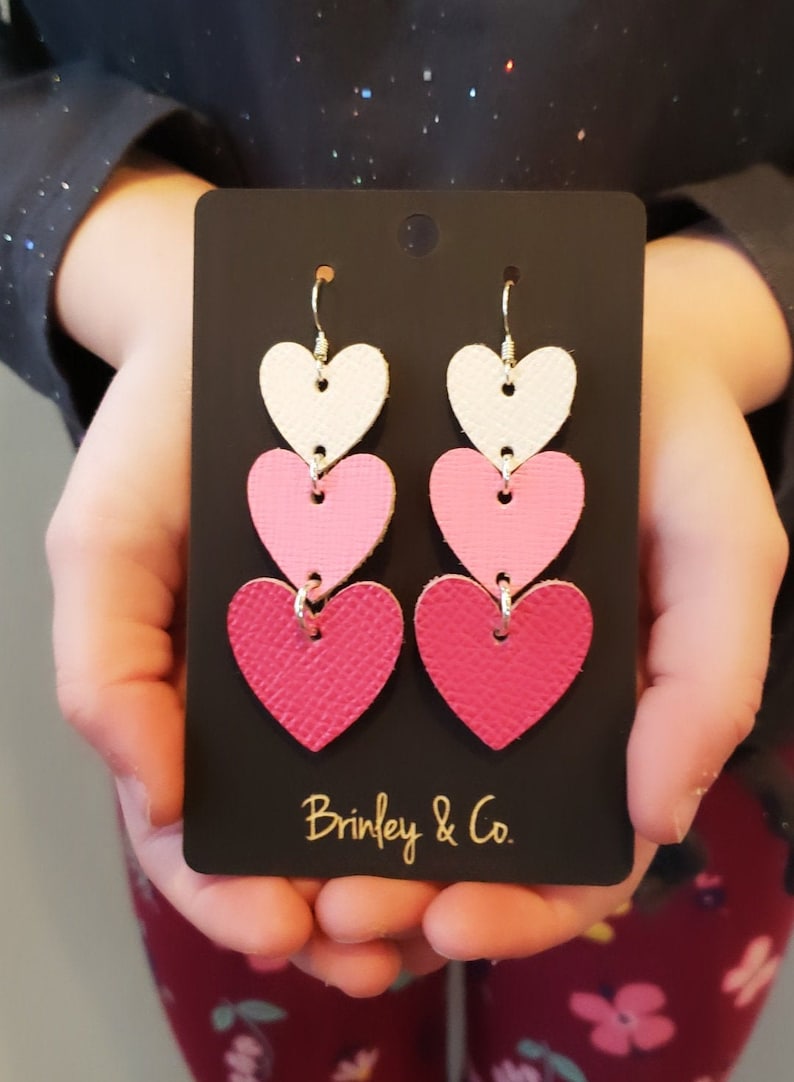 Wild At Heart Statement Leather Earrings brinley and Co image 0