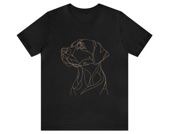 Labrador Retriever Minimalist Drawing Unisex Jersey Short Sleeve Tee Bella+Canvas