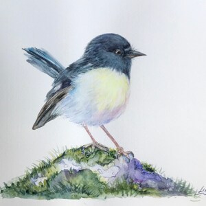 Chickadee Watercolor original painting Bird