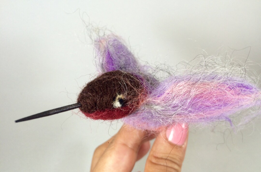 Felted Hummingbird Hummingbird Needle Felted Bird Wool Handmade Christmas Ornament - Etsy