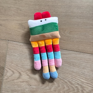 Pre-Order: 6” Abstract Plush “Little Friend” – Colorful Soft Sculpture Toy (Preorder, Ships June)