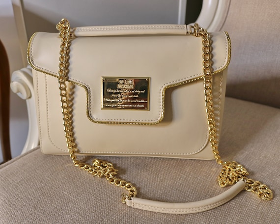 Moschino bag LOVE Moschino bag gold chains bag sig