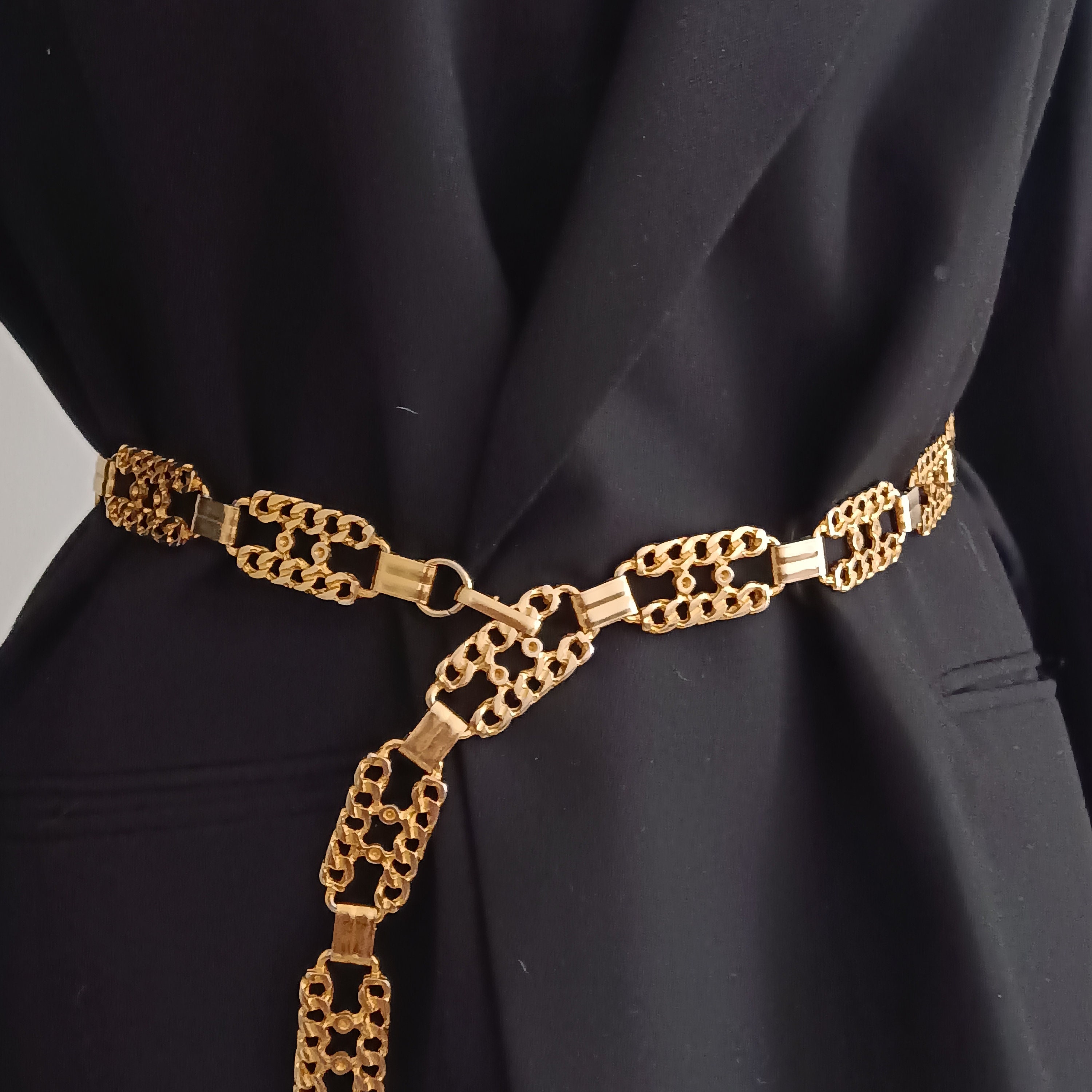 Italy Gold Link Belt - Etsy display picture 2