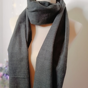 Italy scarf wool gray scarf long muffler for men