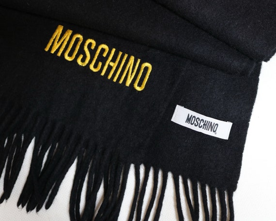 moschino black scarf