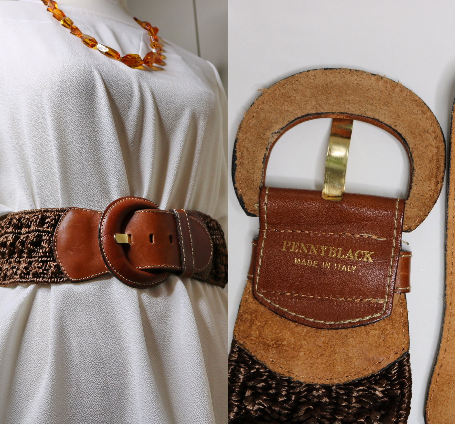 brown designer belt