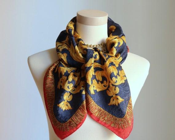 Renato Balestra scarf signed Italy scarf vintage s
