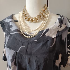 Warehouse Silk blouse Vintage silk shirt gray white blouse for women bare back shirt silk top with straps silk blouse