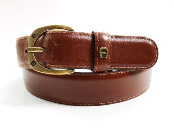 Etienne Aigner Belt Italy Brown Leather Vintage - Designer Brown Leather Belt Womens Etienne Aigner Belt Italy Brown Leather Vintage - Designer Brown Leather Belt Womens