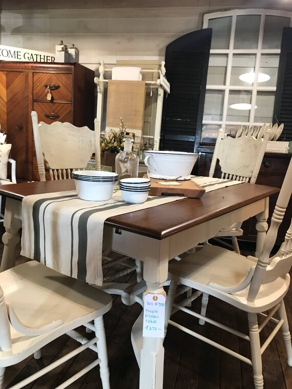 Extra Long Magnolia Farms Inspired Woven Table Runner With Double Grain Sack Stripes 70 89 Free Dining Room Grainsack