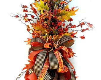 DIY Video, How to make a Swag,Instructional Video, Floral Wreath, Fall Wreath, Make a Swag, Floral Swag, Autumn Swag Tutorial, Fall Decor