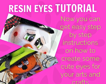 Resin Eyes for Arts & Crafts VIDEO, Eyes DIY Video, Instructional Video on Eyes