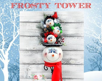 How to Video, Frosty Tutorial, Snowman DIY, Christmas Doll Making instructional Video, Wreath Attachments DIY, Frosty The Snowman DIY