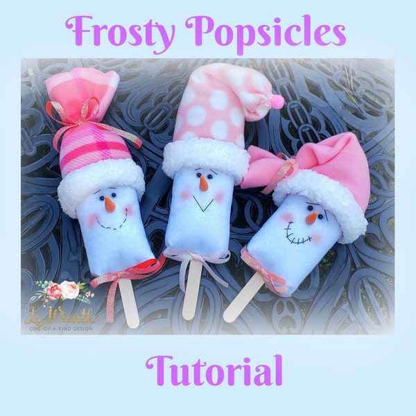 Frosty Popsicle DIY, Frosty snowman popsicle tutorial,  Christmas Decor video, Frosty Tutorial, Wreath Enhancements Tutorial, Snowman DIY