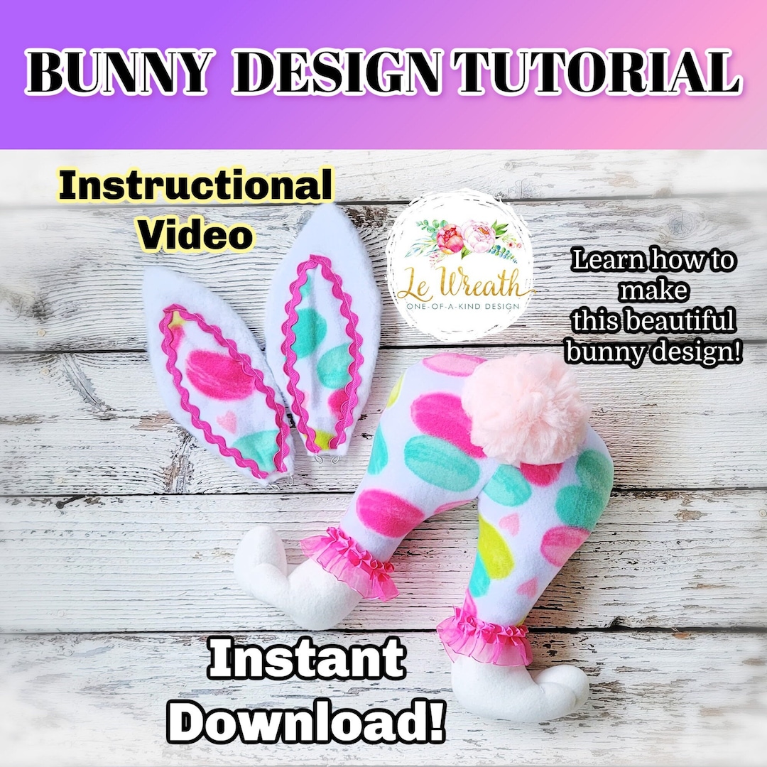 Easter Bunny Butt Tutorial, Bunny Butt Wreath Attachment DIY, Bunny ...