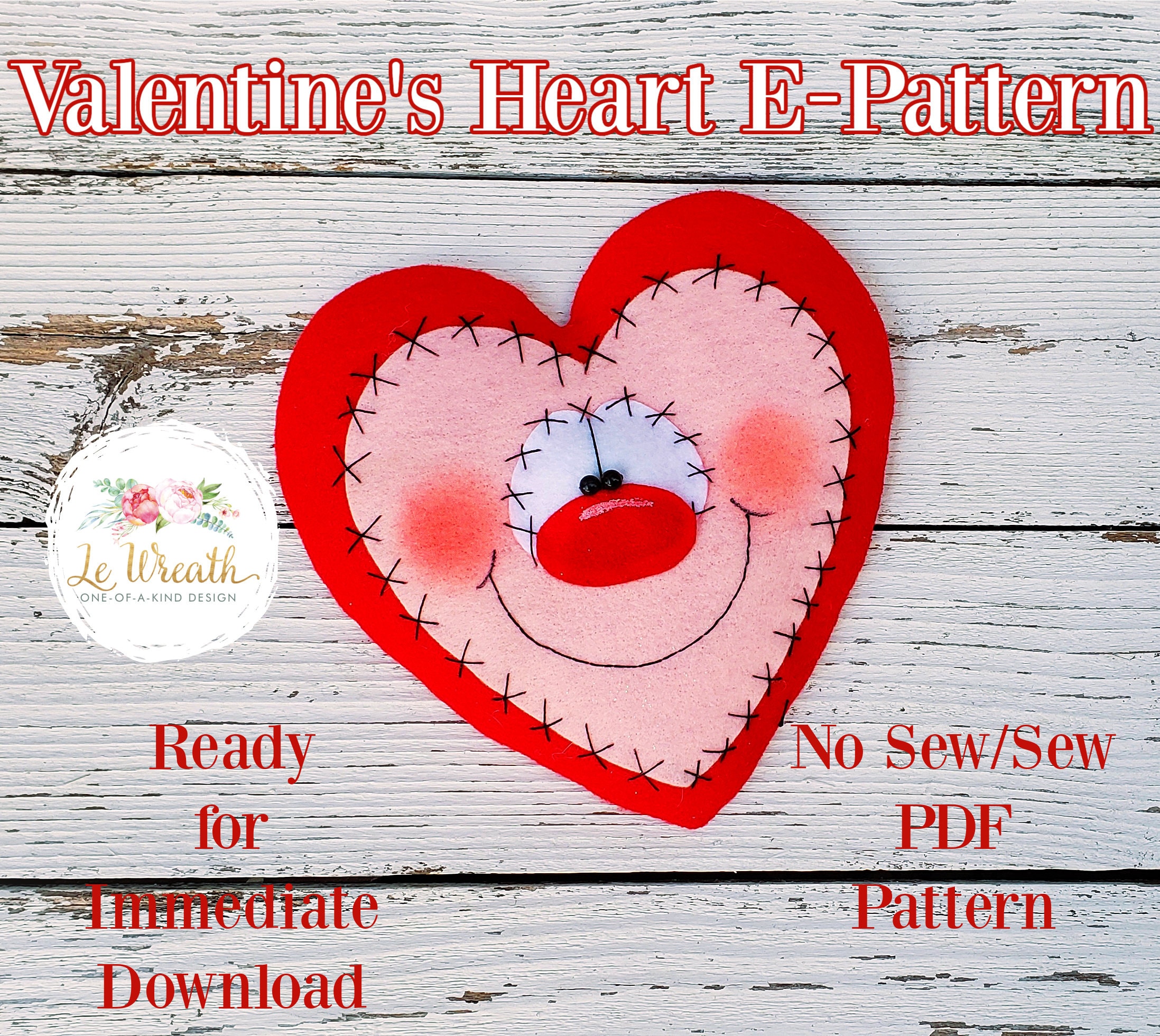 Valentines Day Hearts - No Sew Craft 