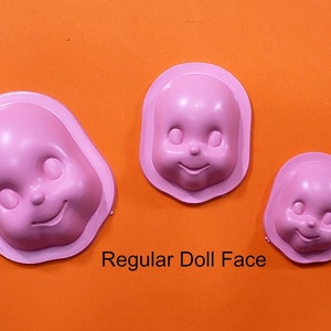 Moldes 3D para muñecas de espuma, fabricación de muñecas Foami, Termoformas, moldes de escultura, moldes de muñecas, suministros de arte Foami Regular Doll Face