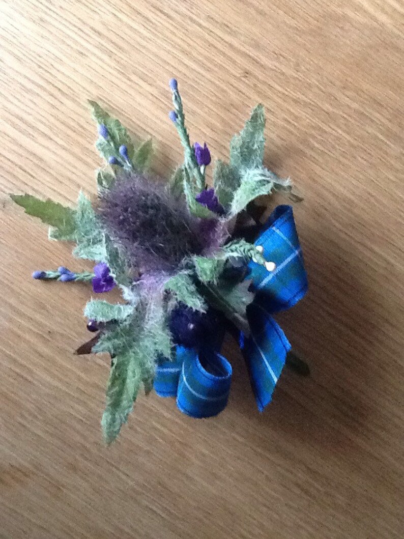Scottish Thistle Buttonhole Etsy