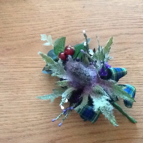 Scottish Thistle Buttonhole Etsy