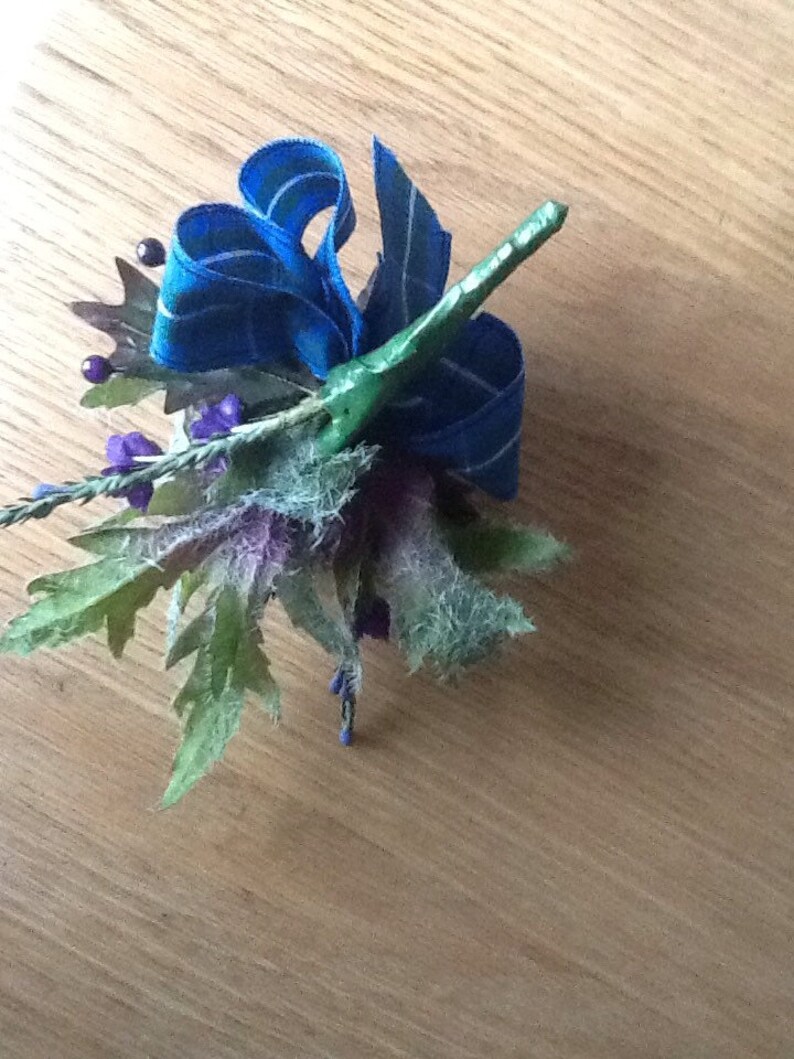 Scottish Thistle Buttonhole Etsy