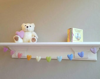 Rainbow Baby Garland : Heart Rainbow Garland