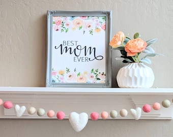 Mother's Day Garland : Mother's Day Decor