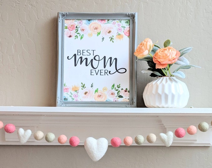 Mother's Day Garland : Mother's Day Decor