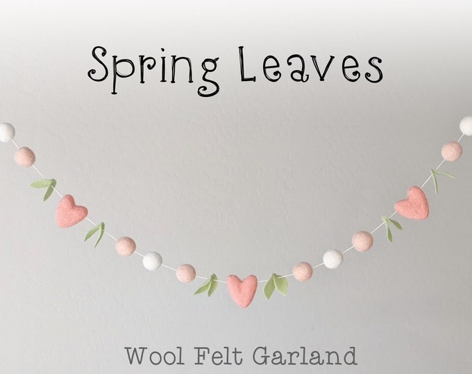 Spring Garland : Felt Ball Garland for Spring