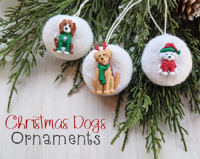 Whimsical Christmas Ornament: Dog Christmas Ornaments