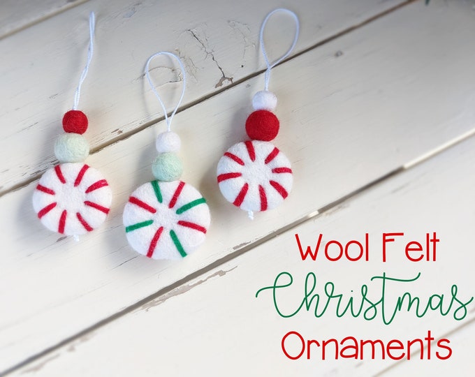 Christmas Ornaments: Wool Felt Ornaments