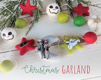 Jack Skellington Garland : Nightmare before Christmas Garland