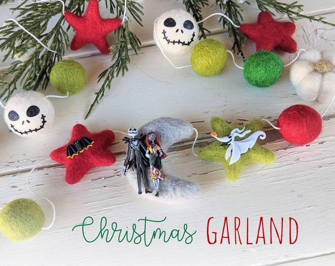 Jack Skellington Garland : Nightmare before Christmas Garland
