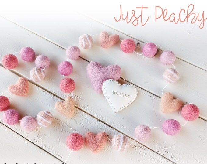 Heart Felt Garland : Felt Garland for Mother's Day