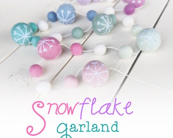 Snowflake Christmas Garland : Sugarplum Garland