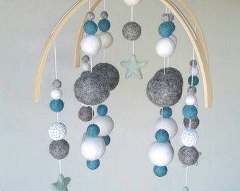 Felt Ball Baby Mobile : Twinkle Little Star Mobile