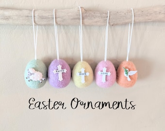 Whimsical Easter Ornaments : Wool EGG Ornaments