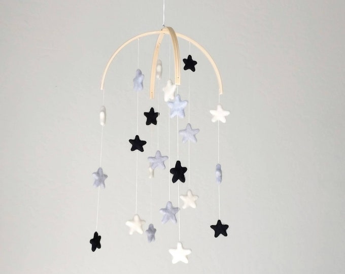 Baby Mobile : Felt Stars Baby Mobile