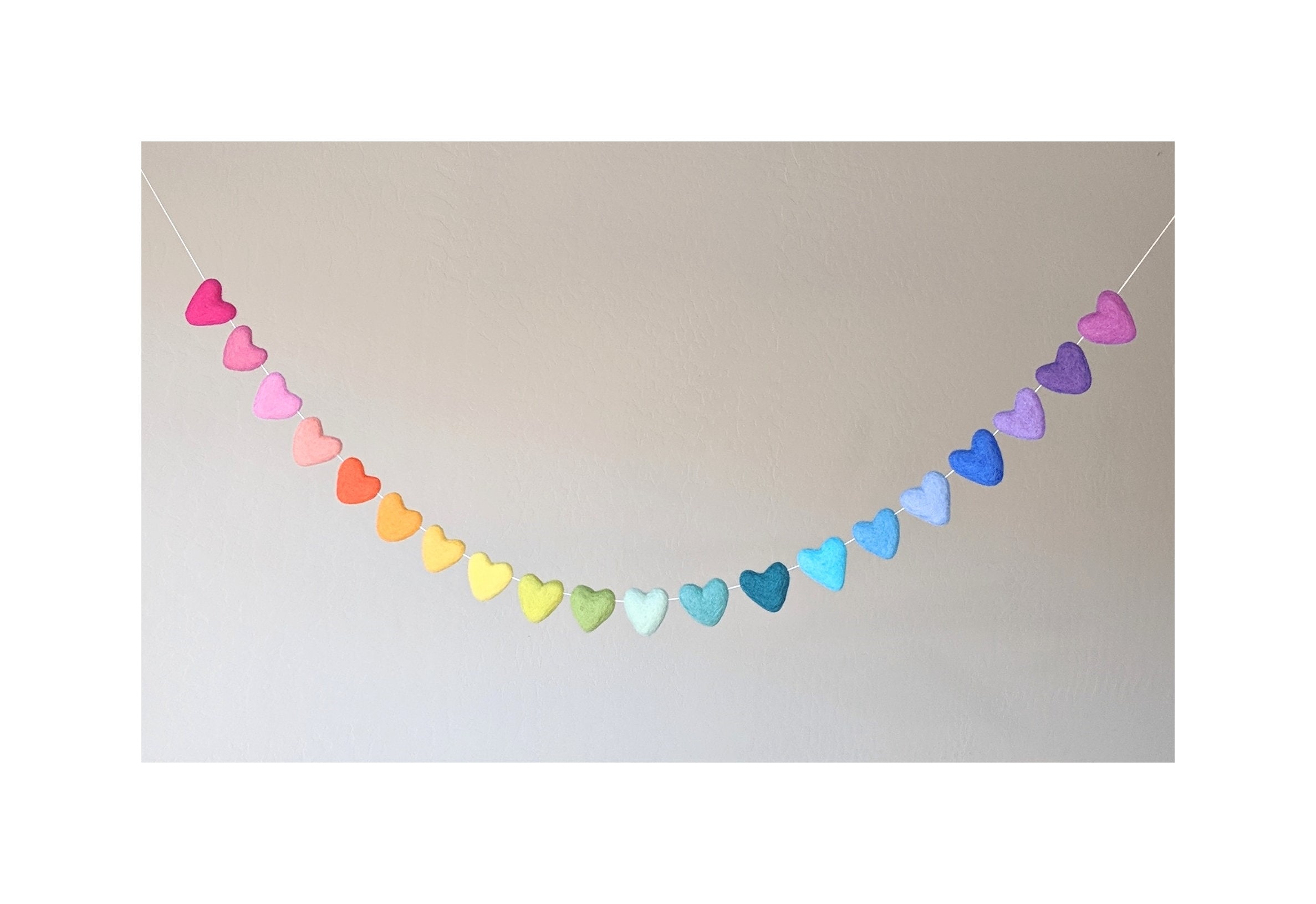 Rainbow Garland Heart Rainbow Garland