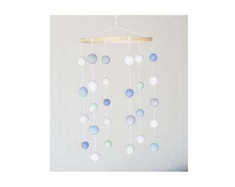 Baby Mobile : Classic Modern in sea glass tones