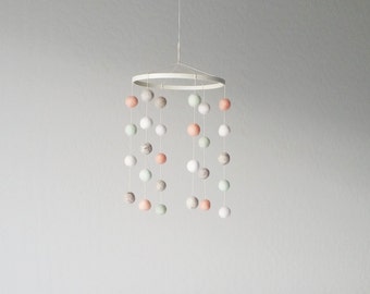 Baby Mobile : Classic Modern in mint and peach