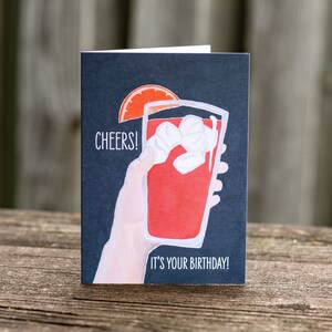 Cheers Birthday Card | Greeting Card | Blank Card