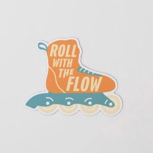 Roll With The Flow Magnet for Rollerbladers | Rollerblading | Inline Skating