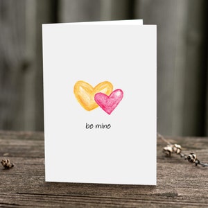 Be Mine Greeting Card | Valentine&#39;s Day Card | Anniversary Card