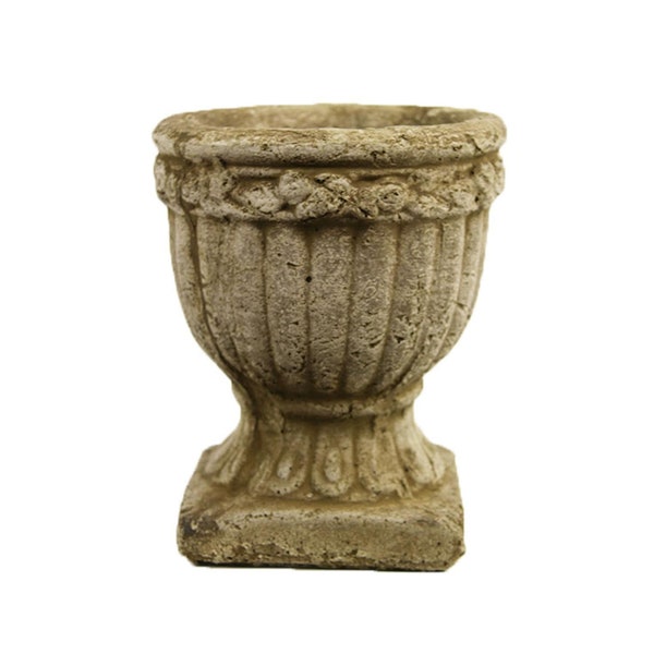 Small Classic Urn planter Cement Container for plants